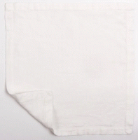Умягченная салфетка квадратная цвет Белый