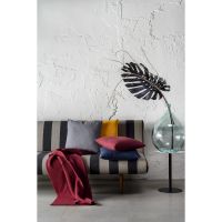 Подушка декоративная из хлопка фактурного плетения цвета шафрана из коллекции essential, 45х45 см