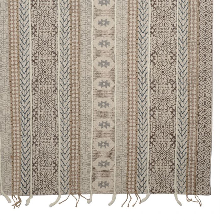 Ковер из хлопка, шерсти и джута с геометрическим орнаментом из коллекции ethnic, 200х300 см