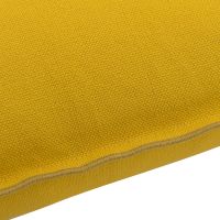 Чехол на подушку из фактурного хлопка горчичного цвета с контрастным кантом из коллекции essential, 30х50 см