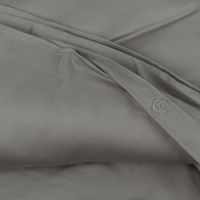 Комплект постельного белья без простыни из египетского хлопка essential, серый, полутороспальный