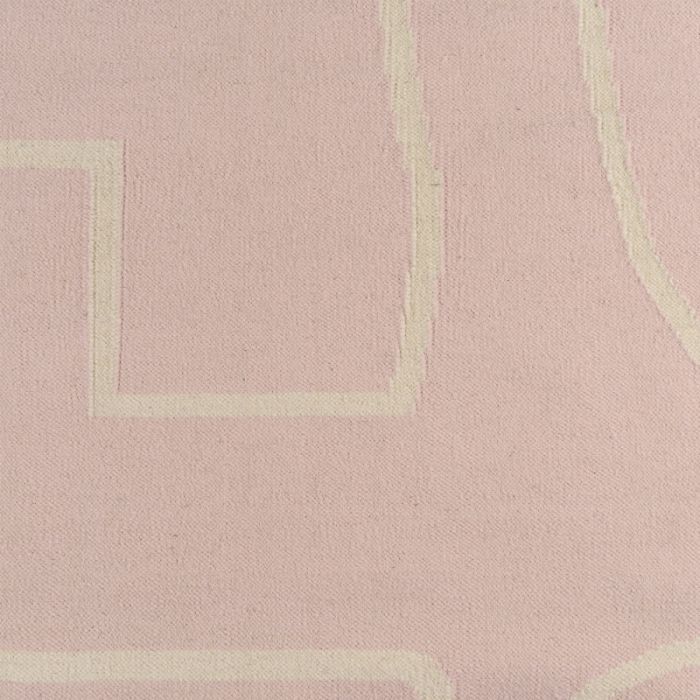 Ковер ручной работы из шерсти и хлопка poetry and steps цвета пыльной розы, 160х230 см