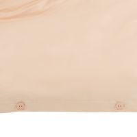 Комплект постельного белья двуспальный из сатина бежево-розового цвета из коллекции essential