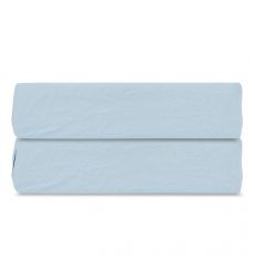 Простыня на резинке небесно-голубого цвета из органического стираного хлопка из коллекции essential, 160х200 см