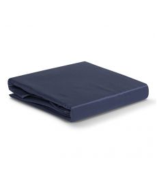 Простыня из сатина темно-синего цвета из коллекции essential, 180х270 см