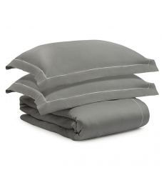 Комплект постельного белья из египетского хлопка essential, серый, евро размер