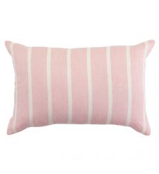 Чехол на подушку декоративный в полоску цвета пыльной розы из коллекции essential, 40х60 см